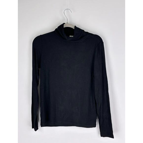 Lili Sidonio Womens Black Knitted Undersweater Turtleneck Long Sleeve Size L NWT - Picture 3 of 12